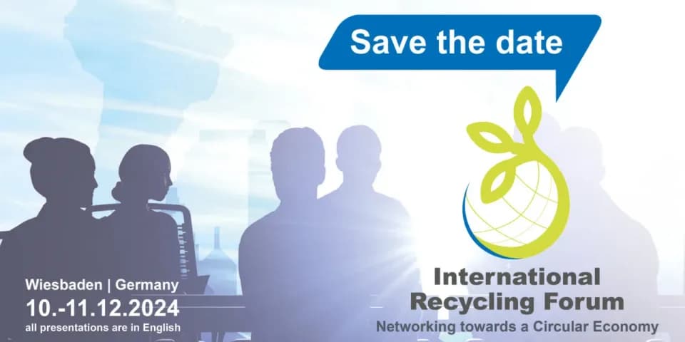 4. Internationales Recycling Forum 2024 – plastship ist dabei!